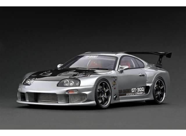 Preorder - Q2 2023 - 1/18 Top Secret GT300 Supra (JZA80), silver/carbon