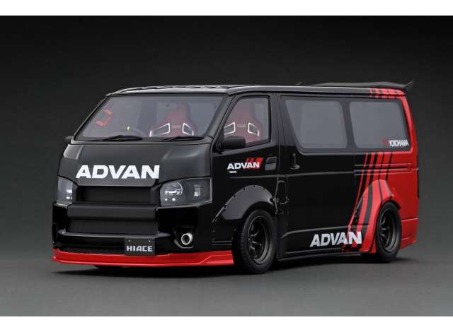 Preorder - Q2 2023 - 1/18 T.S.D. Works Hiace, black/red