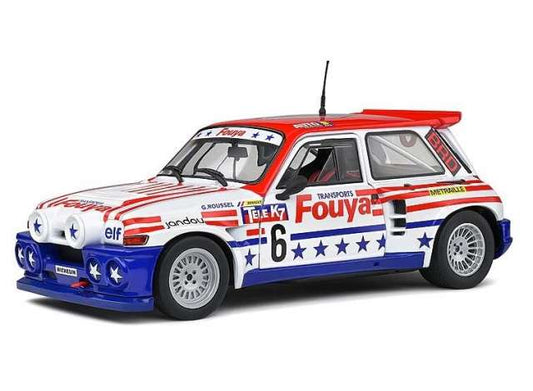 1/18 1987 Renault 5 Maxi #6 G. Roussel Rallycross, red/white/blue