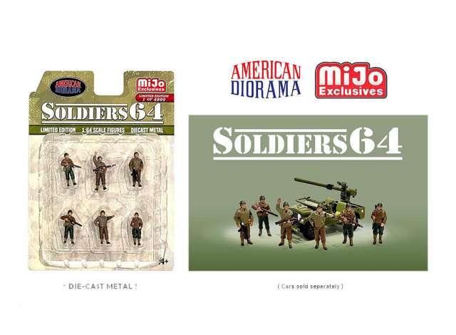 1/64 Soldiers 64 Figure set, various