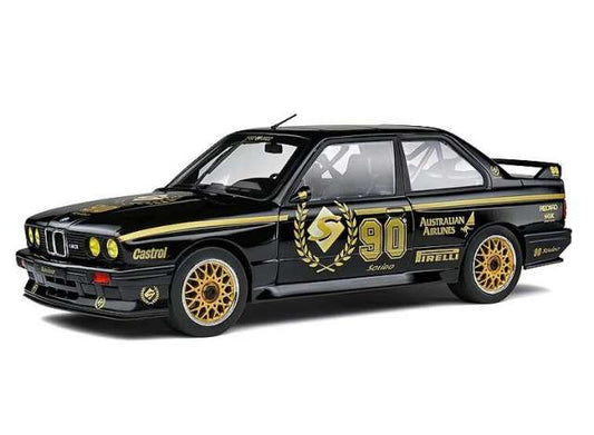 1/18 BMW M3 E30 *Solido 90th anniversary edition*, black/gold