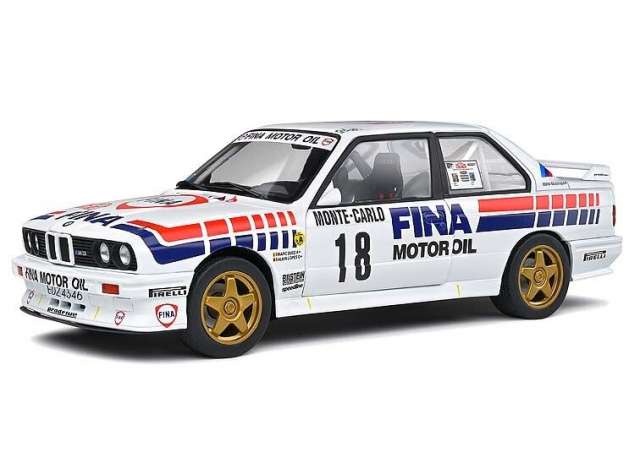 1/18 1988 BMW M3 E30 #18 M. Deuz/A. Lopez Rally Monte Carlo, white/red/blue