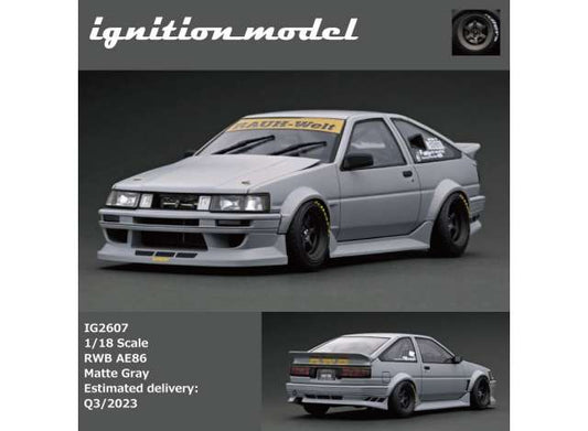 Preorder - Q3 2023 - 1/18 Toyota RWB AE86, matte grey