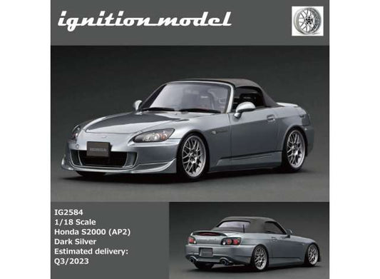 Preorder - Q3 2023 - 1/18 Honda S2000 (AP2), dark silver