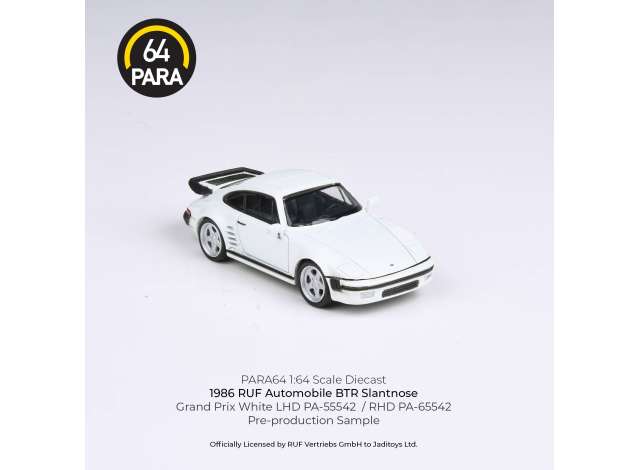 1/64 1986 RUF BTR Slantnose, white left hand drive