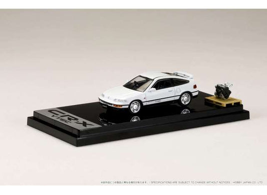 Preorder - Q2 2023 - 1/64 1989 Honda CR-X SiR (EF8) with Engine Display Model, white