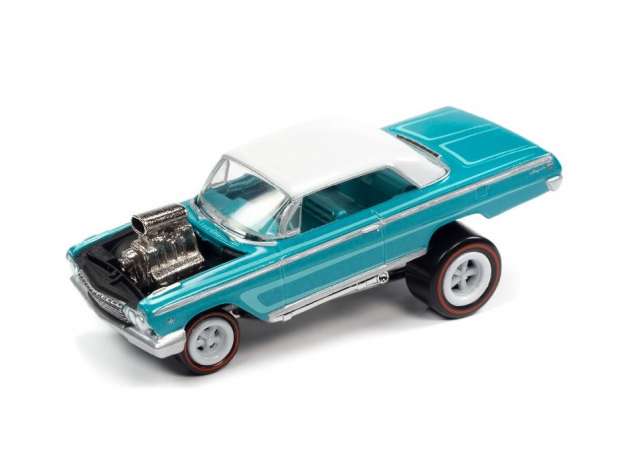 1/64 1962 Chevrolet Impala Coupe Zinger, metallic teal