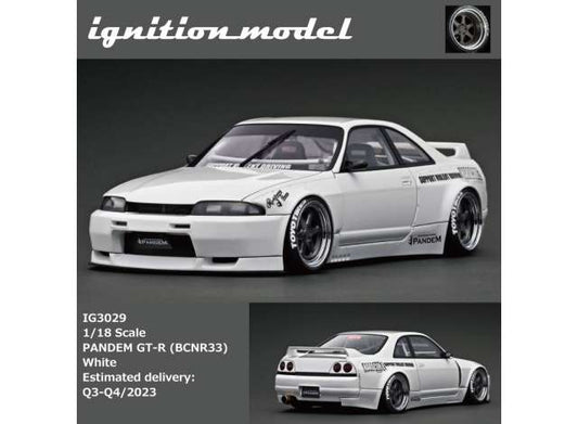 Preorder - Q3 2023 - 1/18 Nissan Skyline Pandem GT-R BCNR33, white