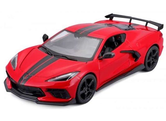Preorder - Q2 2023  - 1/24 2020 Chevrolet Corvette Stingray Coupe High Wing, red/black