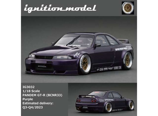 Preorder - Q3 2023 - 1/18 Pandem GT-R Nissan Skyline (BCNR33), purple