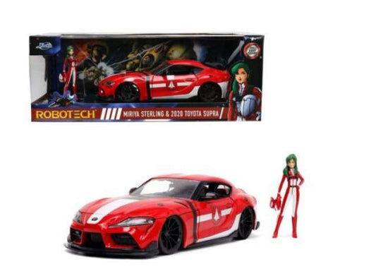 1/24 2020 Toyota Supra with Miriya Sterling figure *Robotech*, red/white