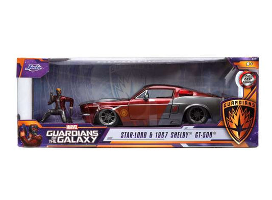 1/24 1967 Ford Mustang Shelby GT-500 with Star-Lord figure *Marvel Guardians of the Galaxy* red/grey