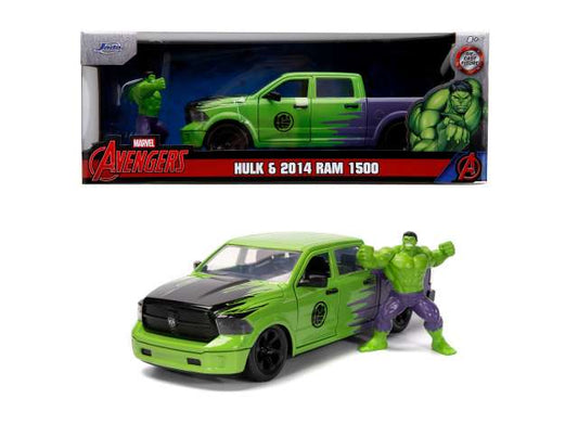 1/24 2014 RAM 1500 with Hulk figure *Marvel Avengers* green/purple