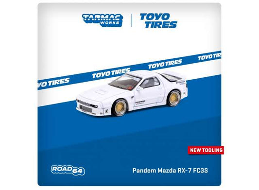 Preorder - August 2023 - 1/64 Pandem Mazda RX7 FC3S, white