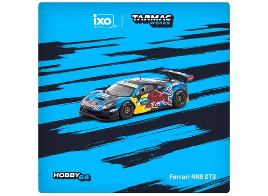 Preorder - August 2023 - 1/64 2021 Ferrari 488 GT3 #30 Liam Lawson Winner DTM Monza Race 1, blue/black/yellow