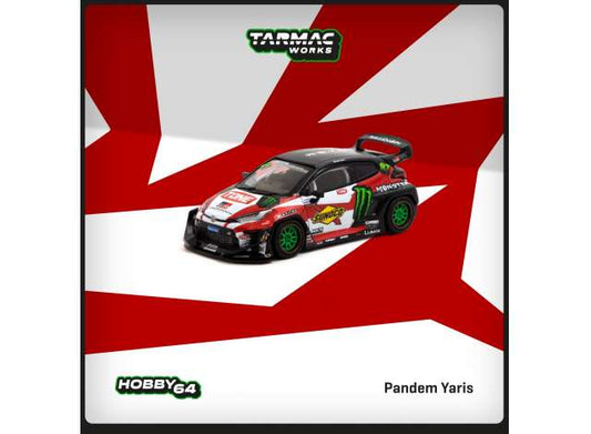 Preorder - August 2023 - 1/64 Pandem Yaris #87 Drift, black/red