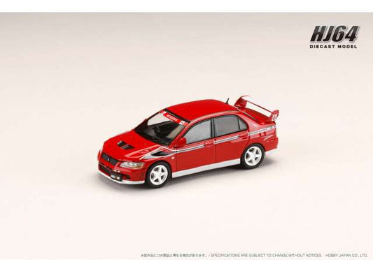 Preorder - Q3 2023 - 1/64 Mitsubishi Lancer GSR Evolution 7 Rally Style Version, palmer red