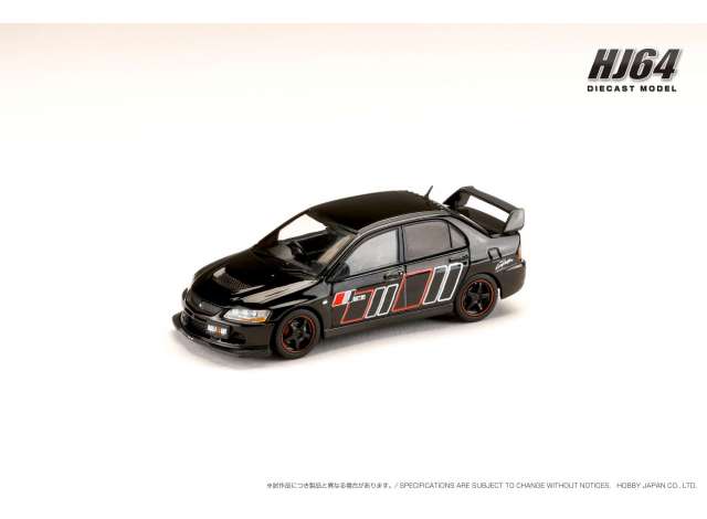 Preorder - Q3 2023 - 1/64 Mitsubishi Lancer GSR Evolution 9 Ralliart, black mica