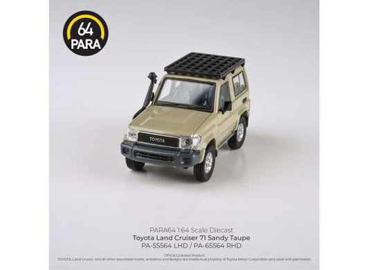 Preorder - August 2023 - 1/64 2014 Toyota Land Cruiser 71 short wheel base, sandy taupe left hand drive