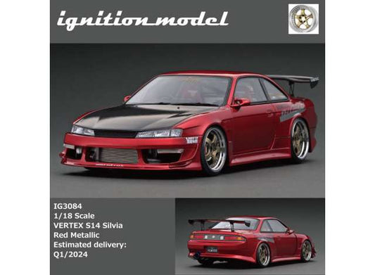 Preorder - Q1 2024 - 1/18 Vertex S14 Silvia, red metallic