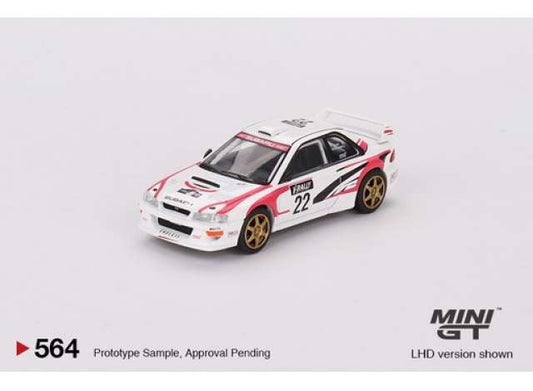 Preorder - October 2023 - 1/64 1999 Subaru Impreza WRC98 #22 Rally Tour de Corse, white/red