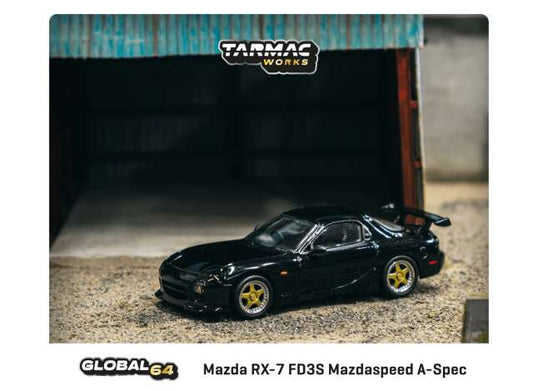 Preorder - October 2023 - 1/64 Mazda RX-7 FD3S Mazdaspeed A Spec, brilliant black