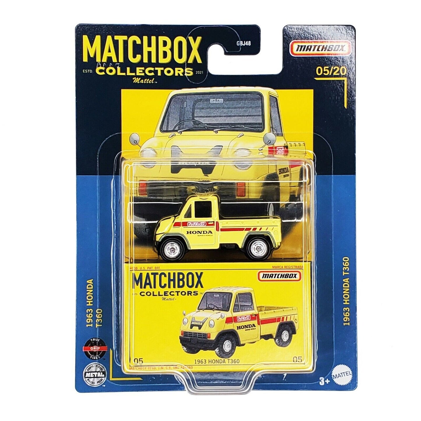 Matchbox Collectors - 1963 Honda T360 pick-up, yellow