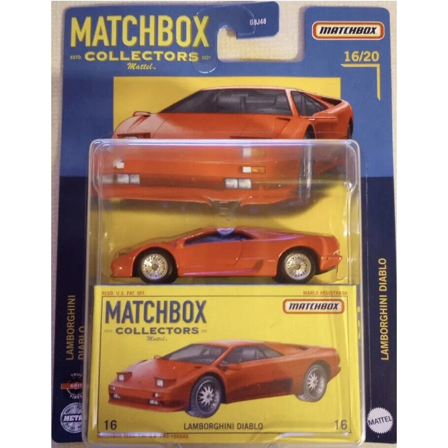 Matchbox Collectors -  1990 Lamborghini Diablo, red